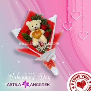 Handbouquet Bunga Mawar Valentine Love 5