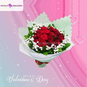 Handbouquet Bunga Mawar Valentine Precious Love 2