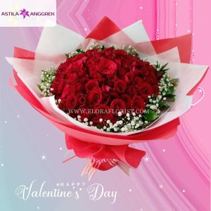 Handbouquet Bunga Mawar Valentine Precious Love 3