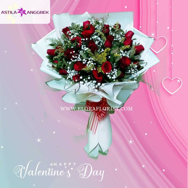 Handbouquet Bunga Mawar Valentine Precious Love 4